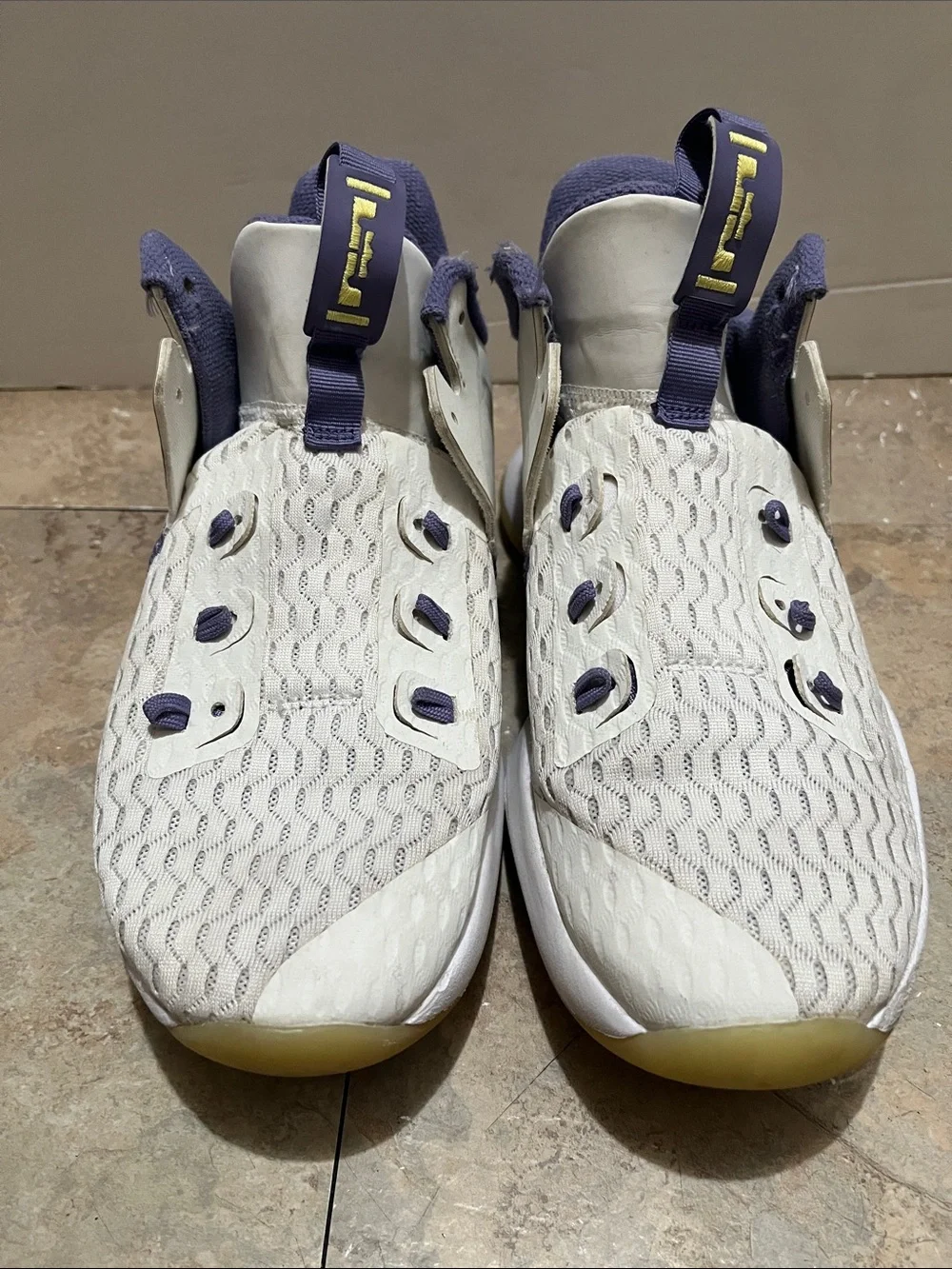 Nike LeBron  Basketball Sneakers with Purple Accents
